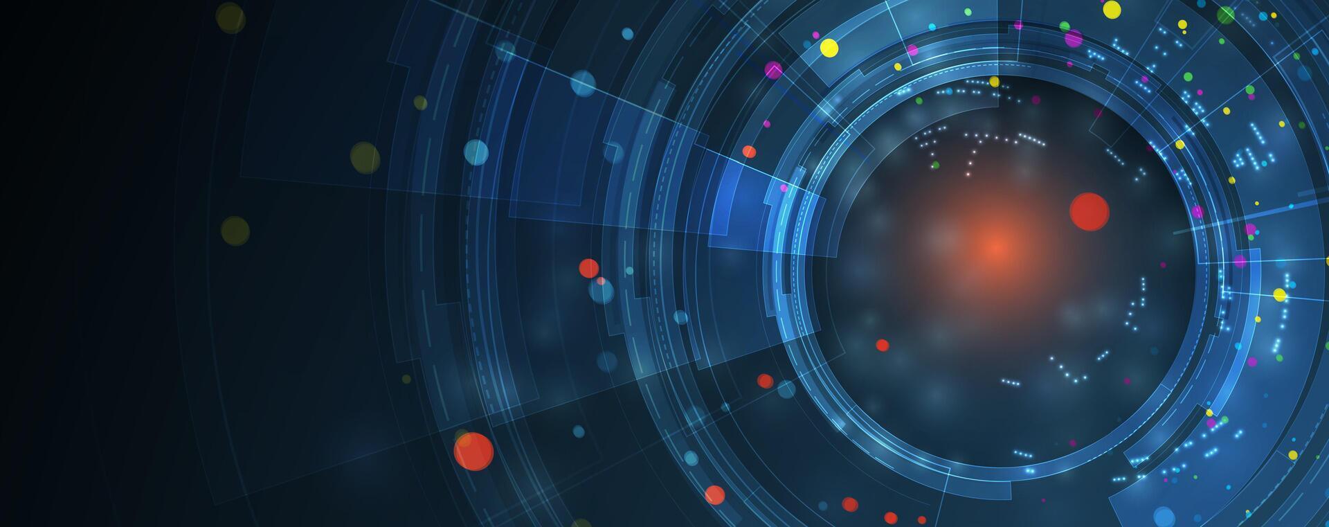 Evolution of abstract technology background vector