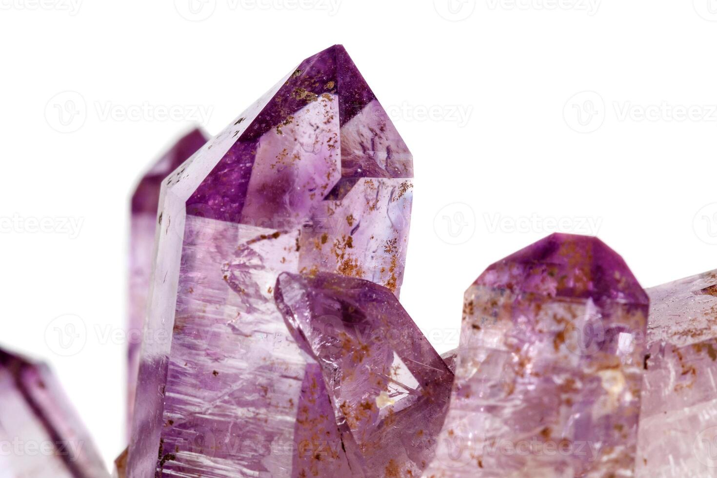 Amethyst Crystal Druse macro mineral close up photo