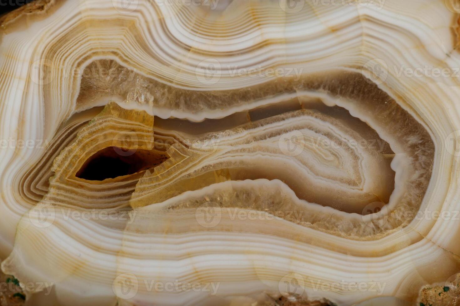 macro stone mineral agate on black background close up photo