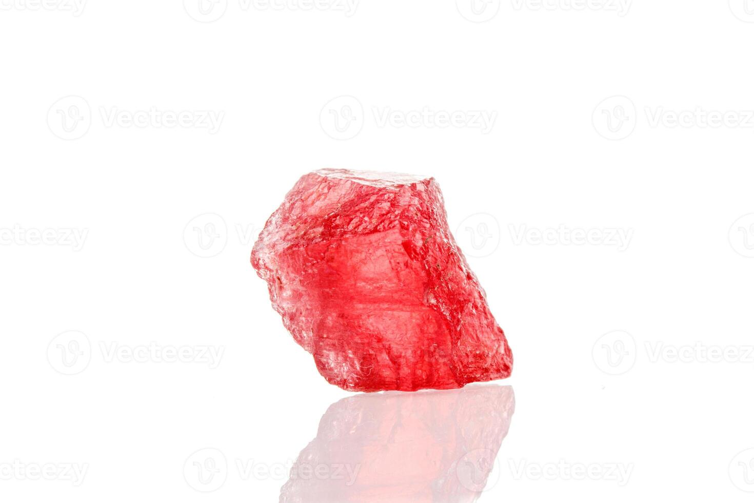 macro mineral stone spinel on a white background close up photo