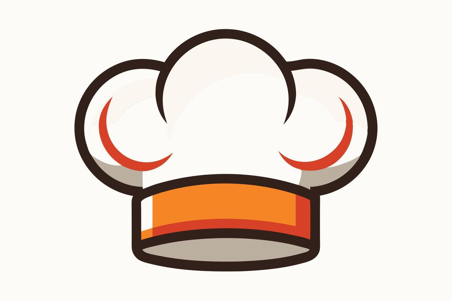 A Chef's hat icon, perfect for food-related projects. vector