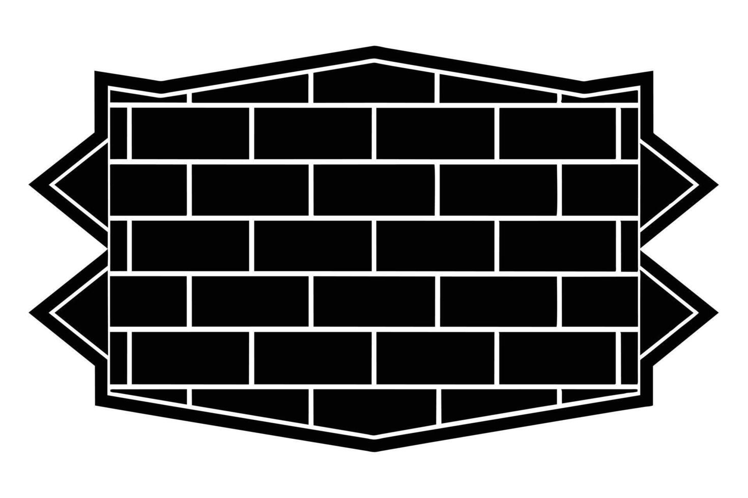 Brick Wall Design Illustration vector