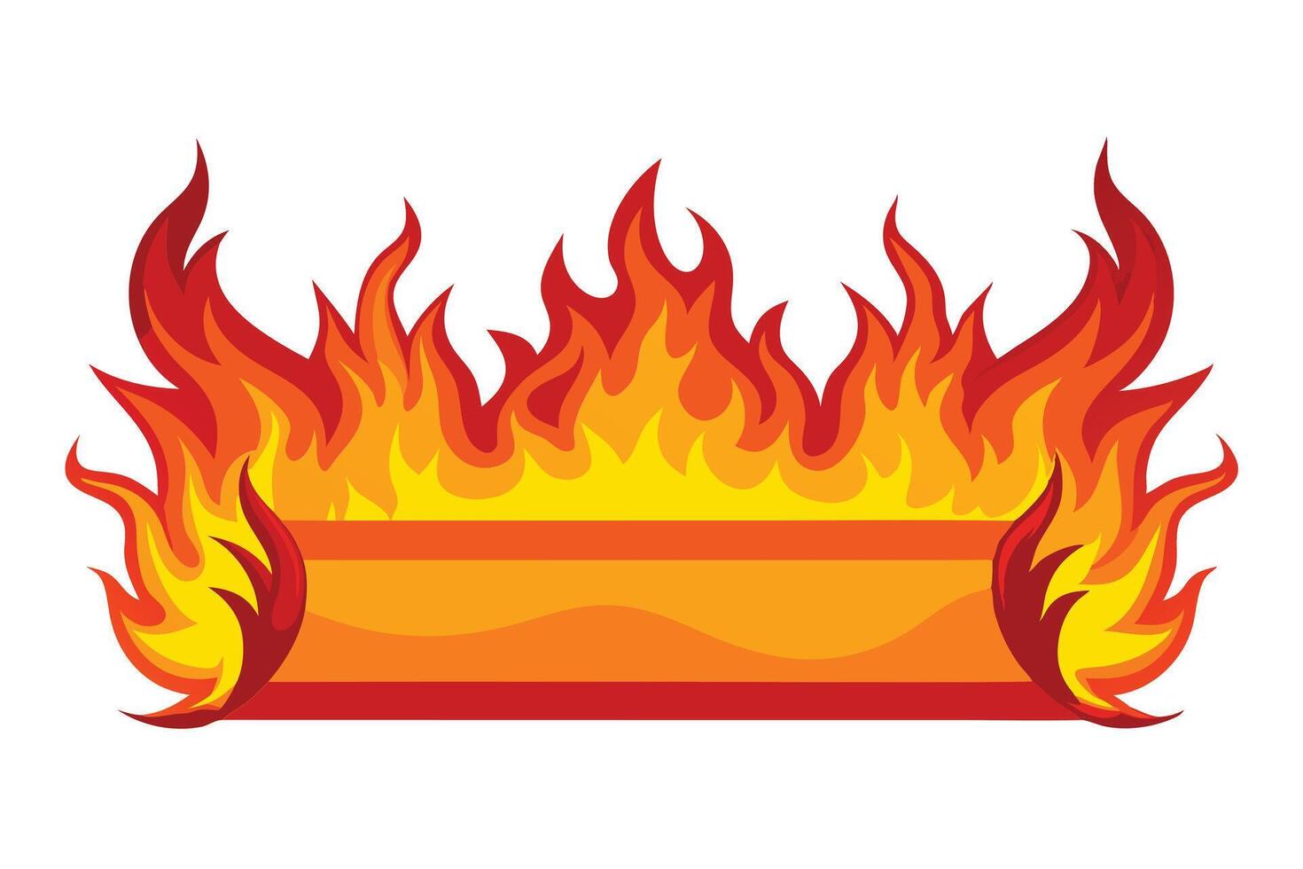 A flames illustration perfect for graphic design. vector