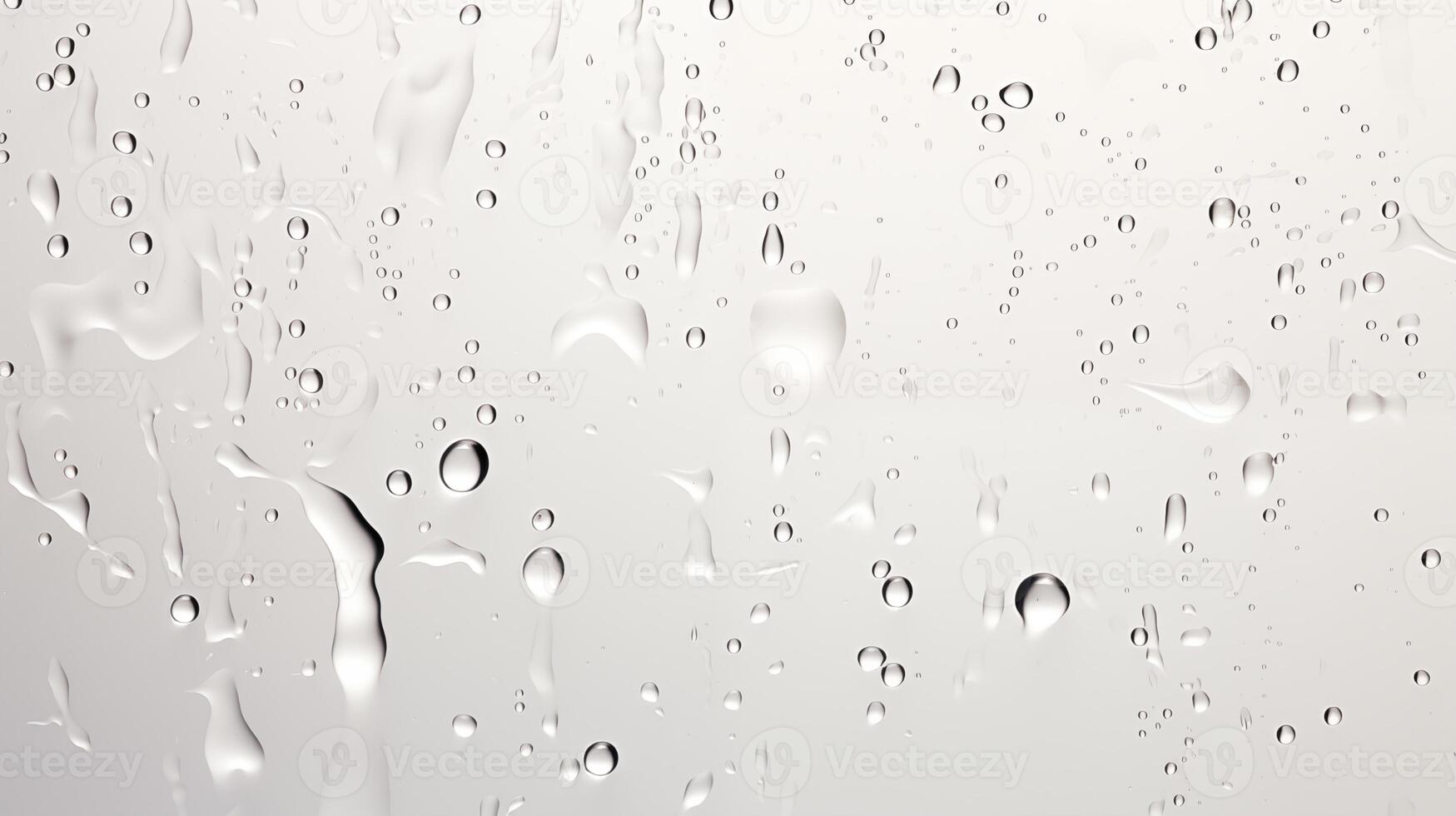 Rain drops on the window, illustration photo