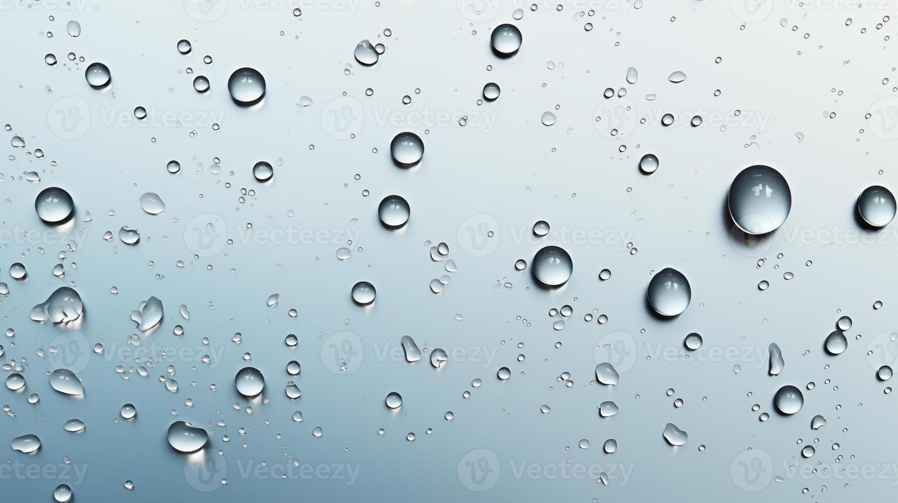 Water drops on a window photo