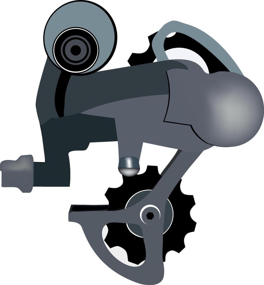 A bicycle with gears and a chain vector