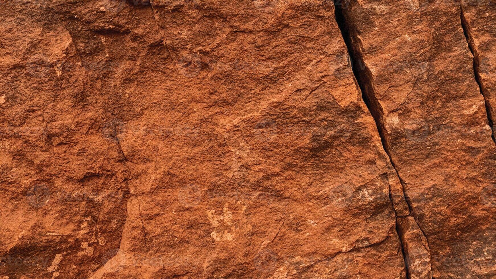 Deep crevice in warm sandstone with striking orange hues, highlighting natural erosion patterns ideal for architectural backgrounds, design, and organic texture inspirations. photo