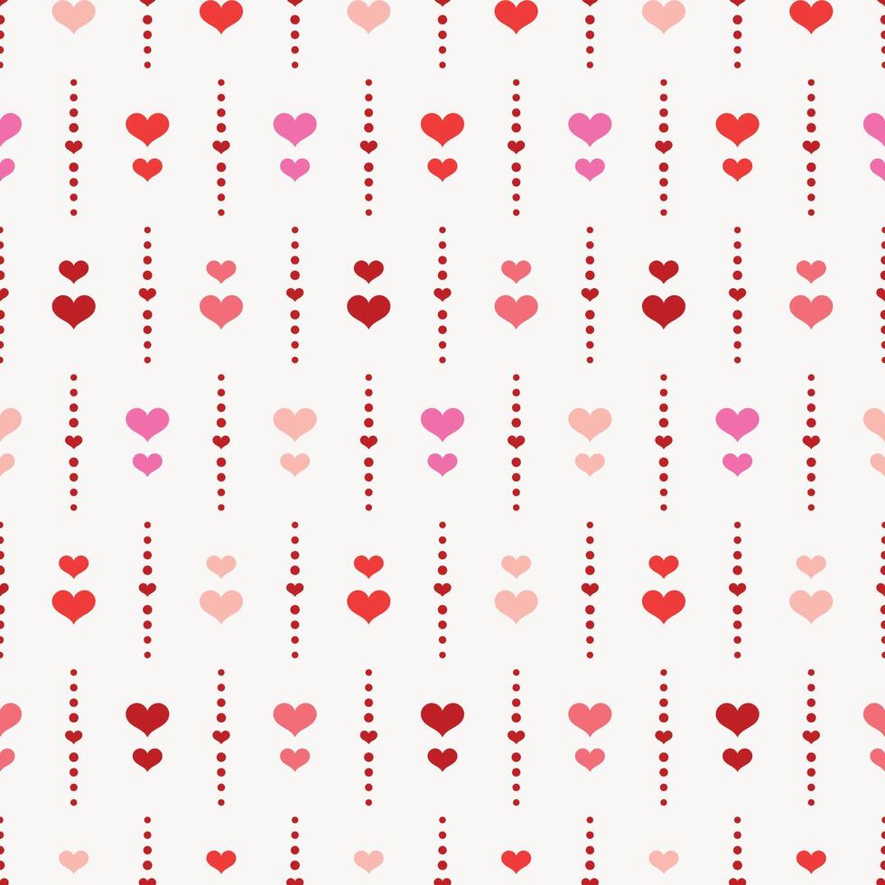 abstract colorful romantic heart pattern vector