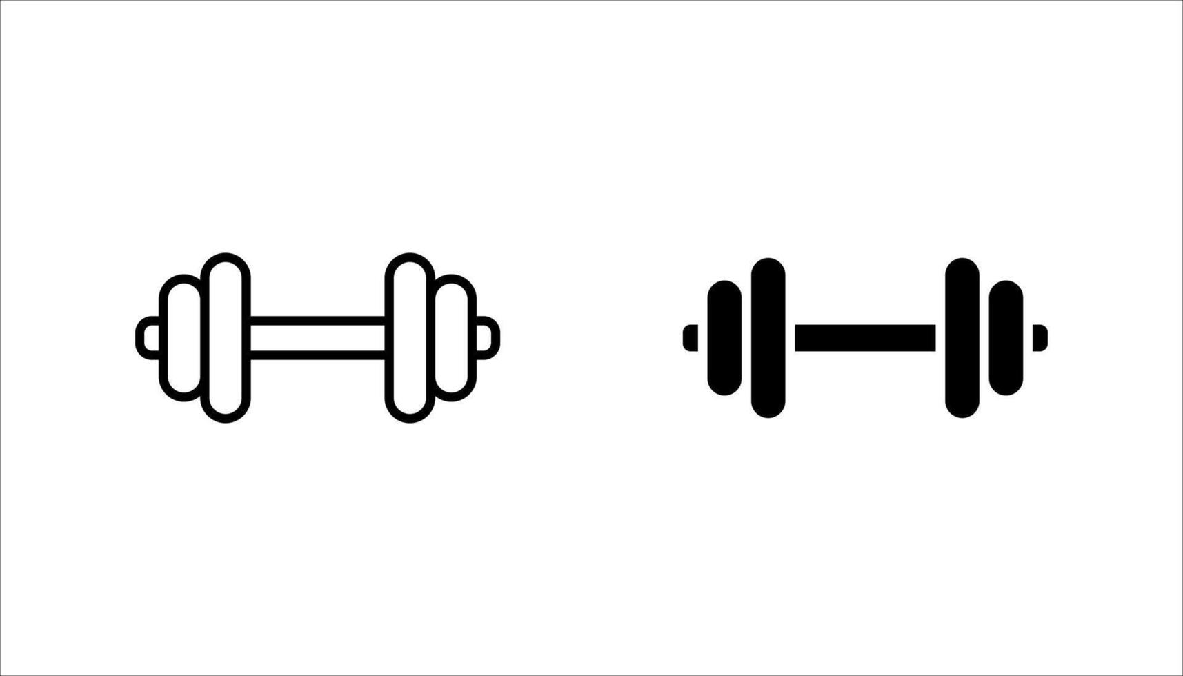 Dumbbell icon set,, vector