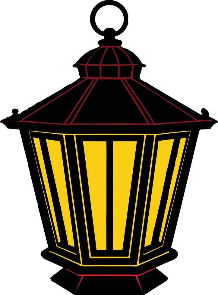 Simple Beauty An Islamic Lantern vector