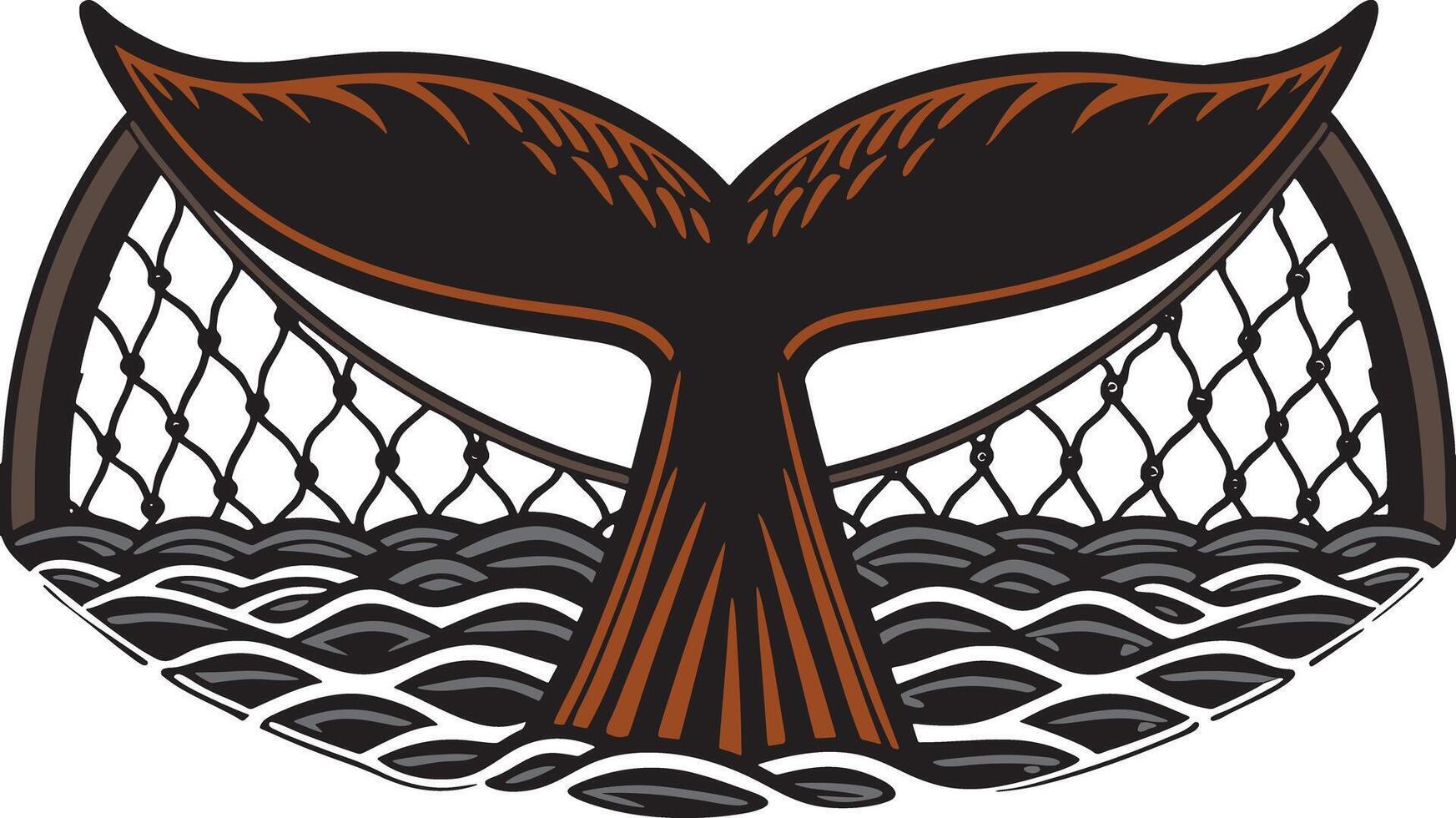 A Symphony of Motion The Whale Tail vector
