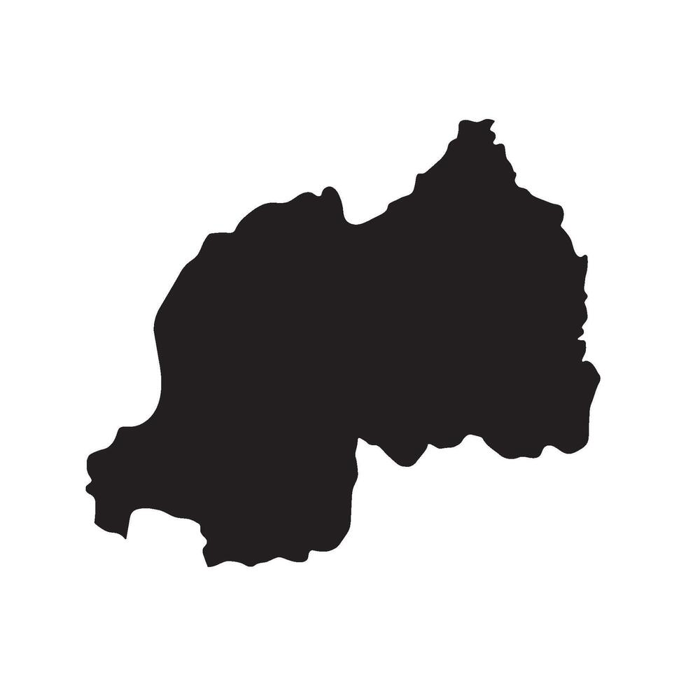 Rwanda Map Icon Design vector