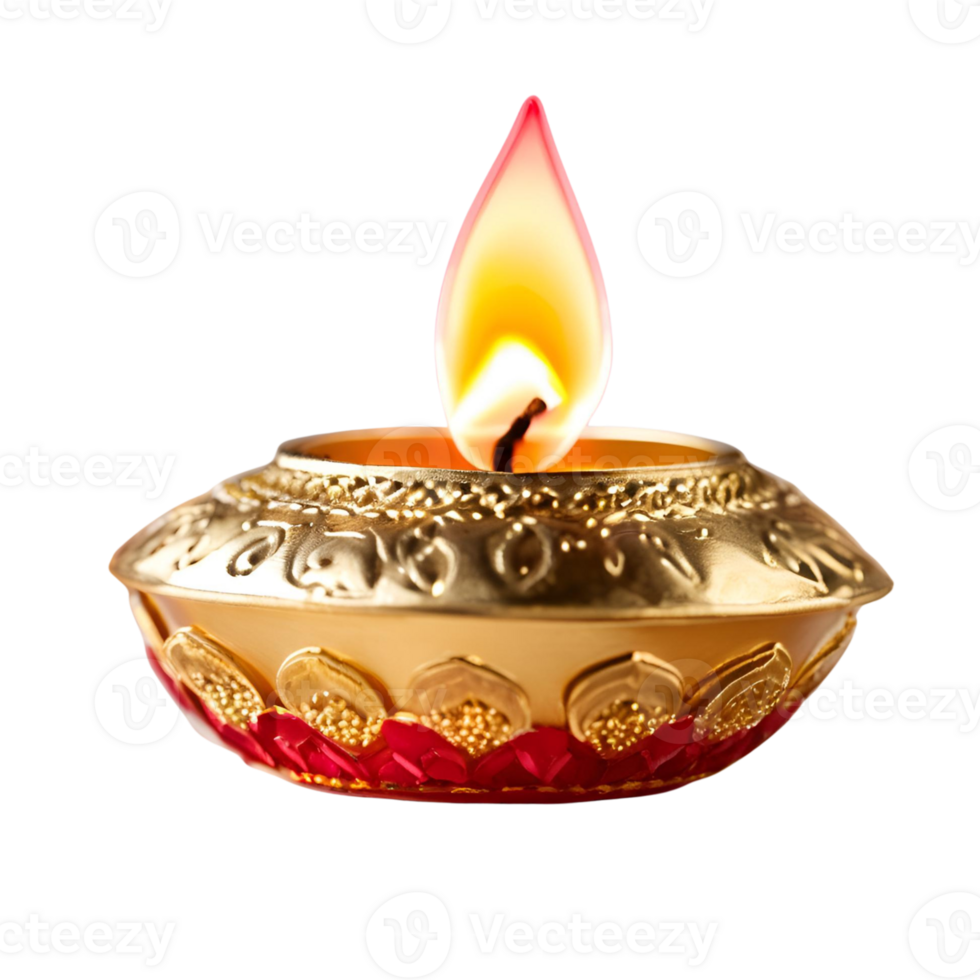 diwali lamp isolated on transparent background png