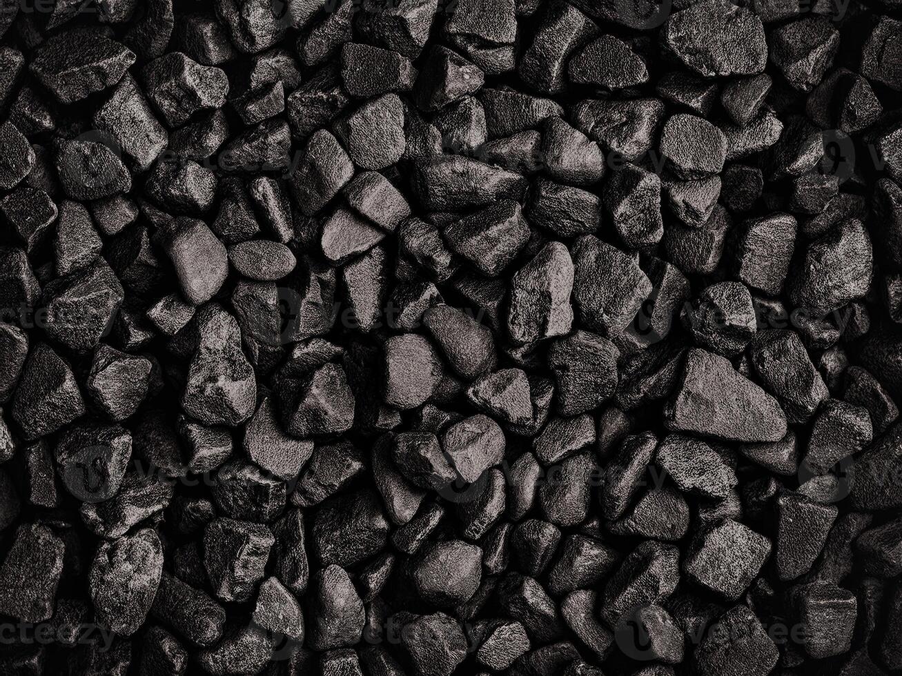Natural abstract black stone texture providing a unique background for design projects photo