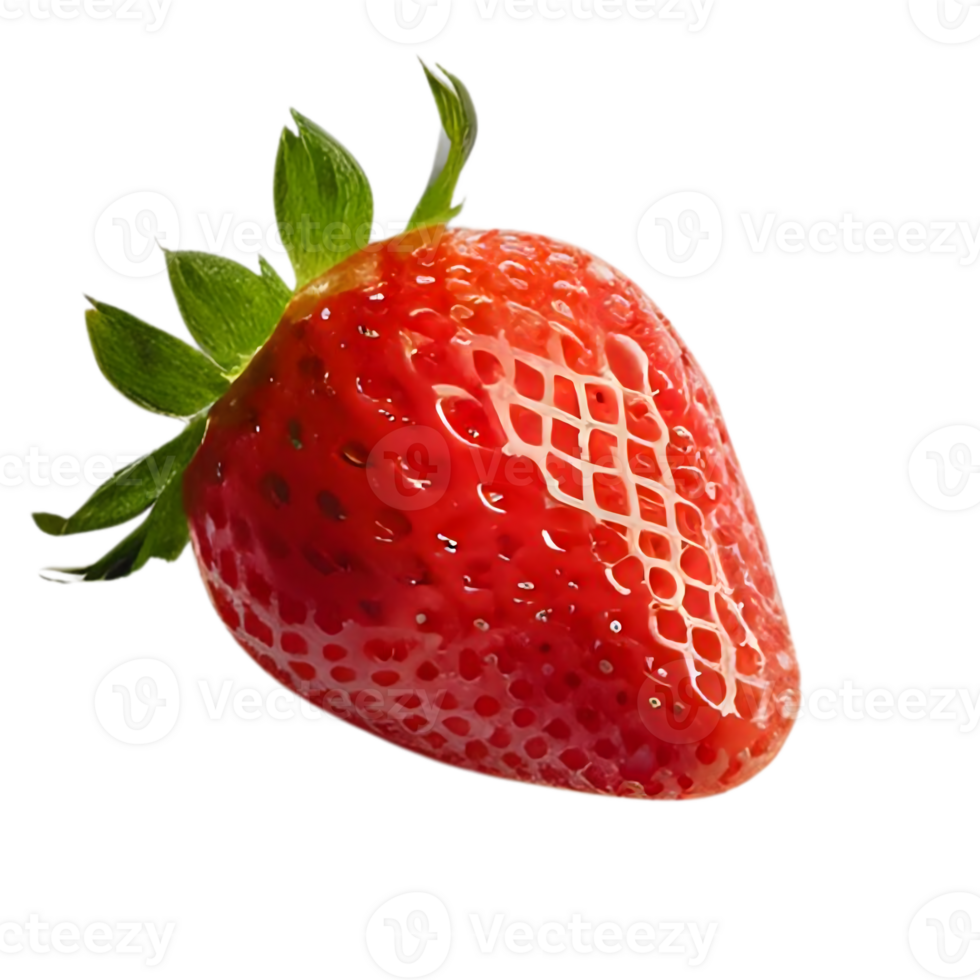a strawberry is shown on a transparent background png