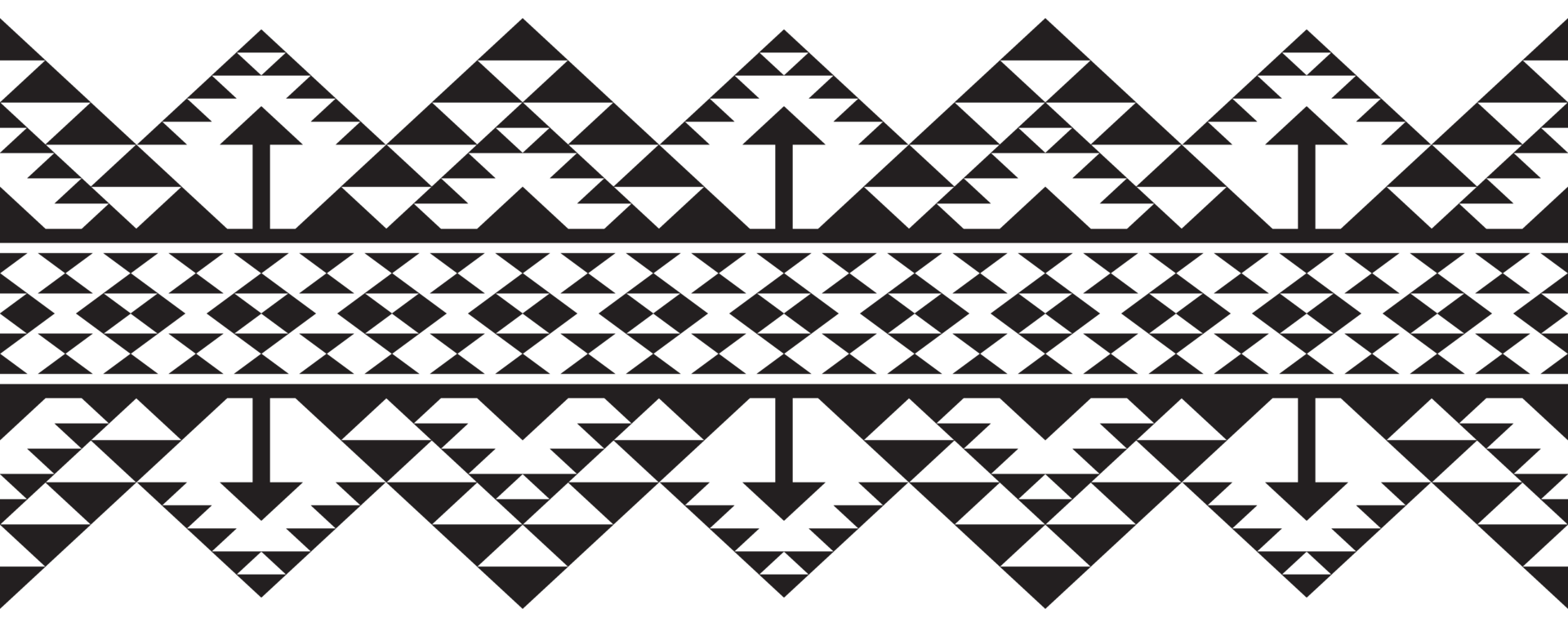 Modern Border Pattern with Ethnic Element. png
