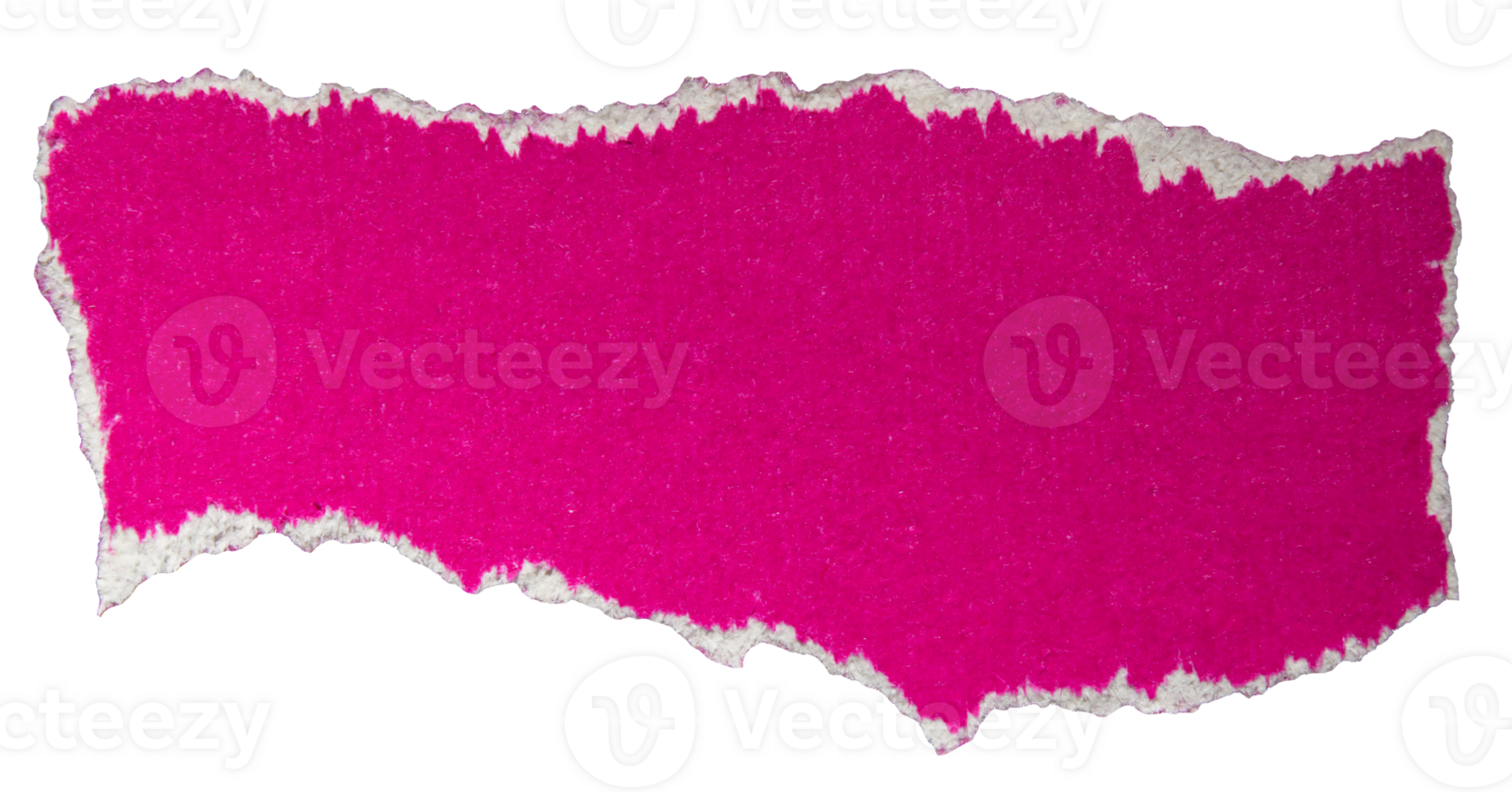 Ripped torn pink paper on transparent background paper cut out design element png