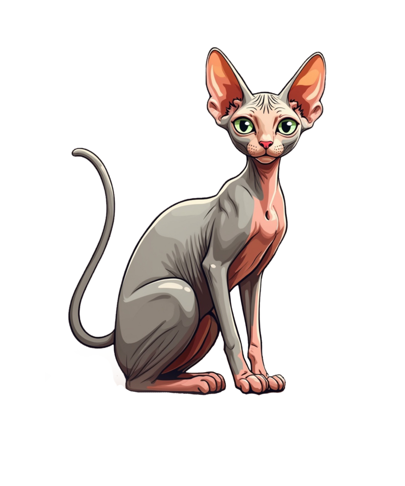 Beautiful Sphynx Cat free png