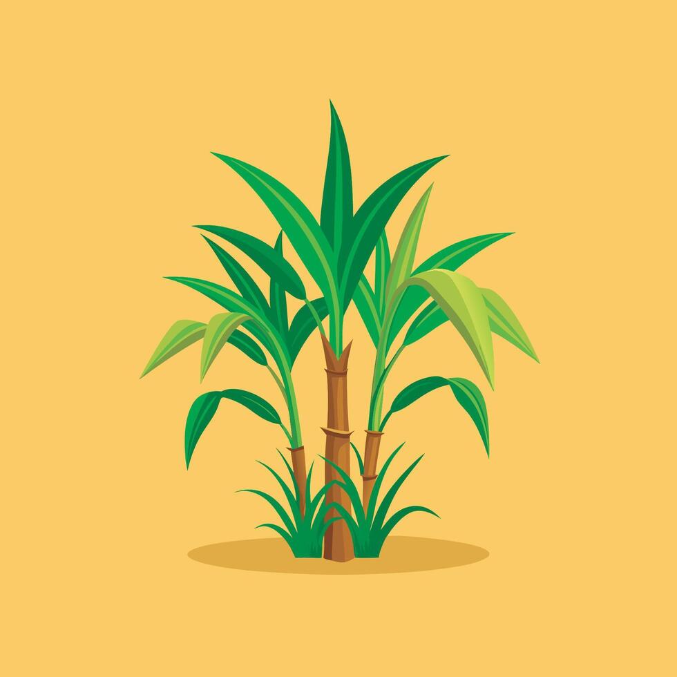 A cartoon illustration of a sugar tree vector