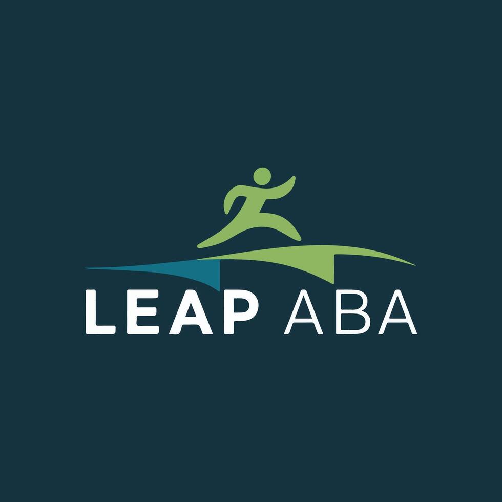Leap aba logo design vector