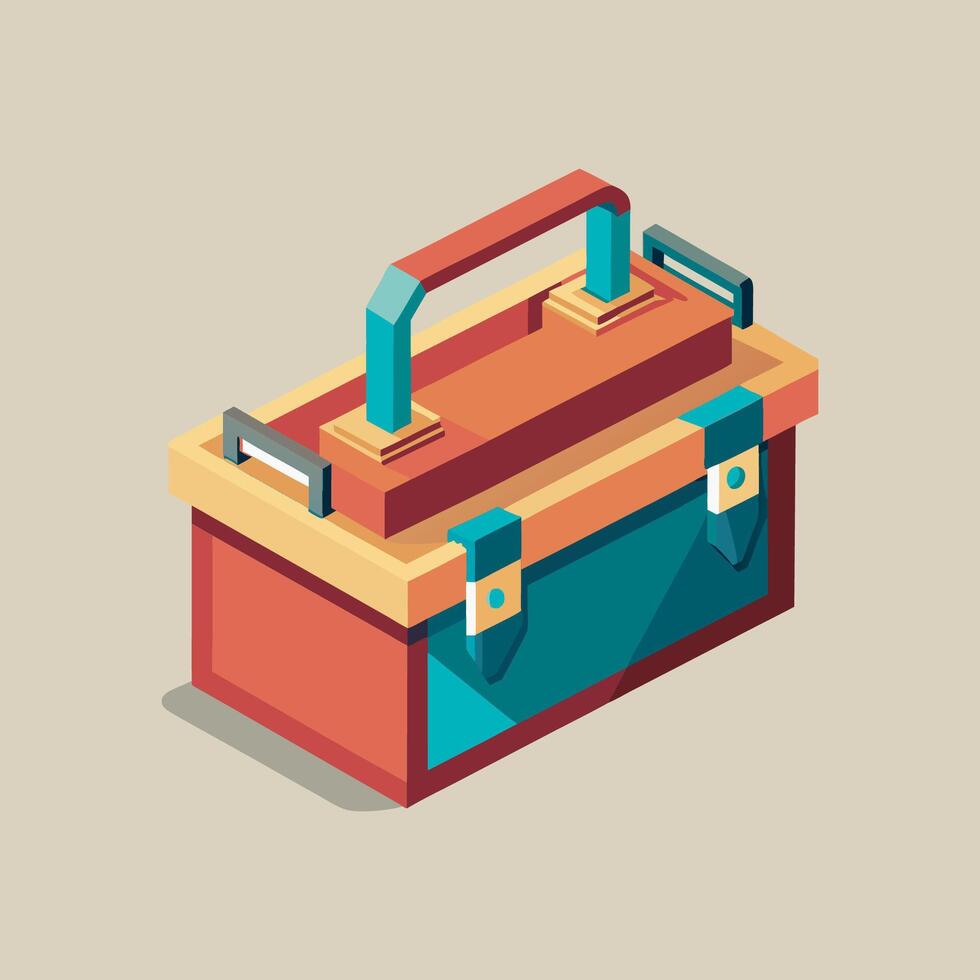 A toolbox with a handle and a handle vector