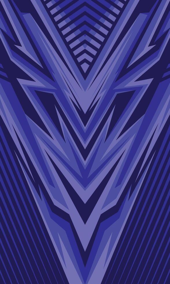 Abstract blue geometric lines modern background for sublimation sports jersey vector