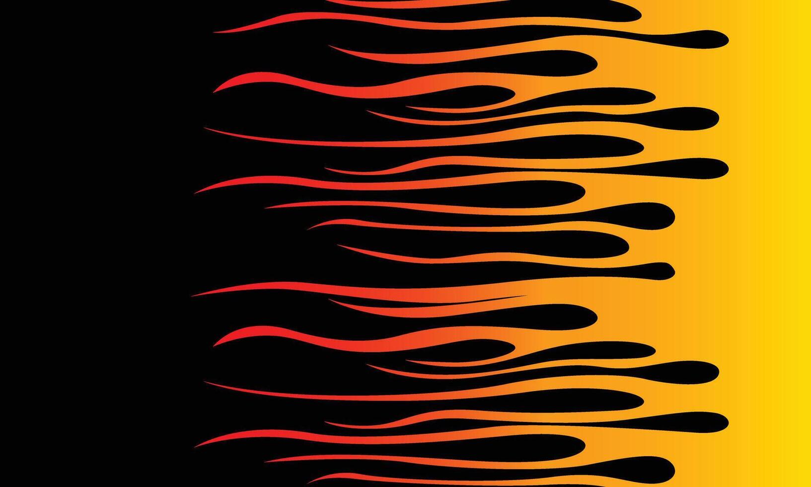 Burning fire background for vehicle wrap sticker vector