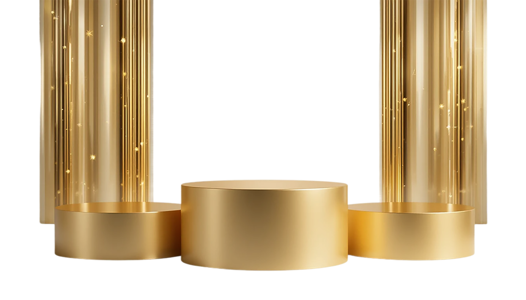 Gold Award Medals and Podiums png