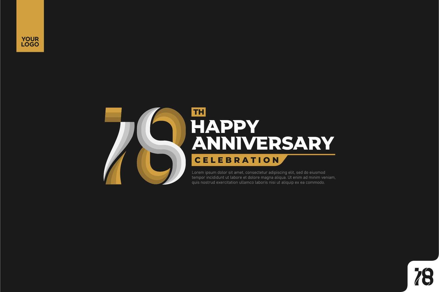 18th colorful happy Anniversary celebration vector