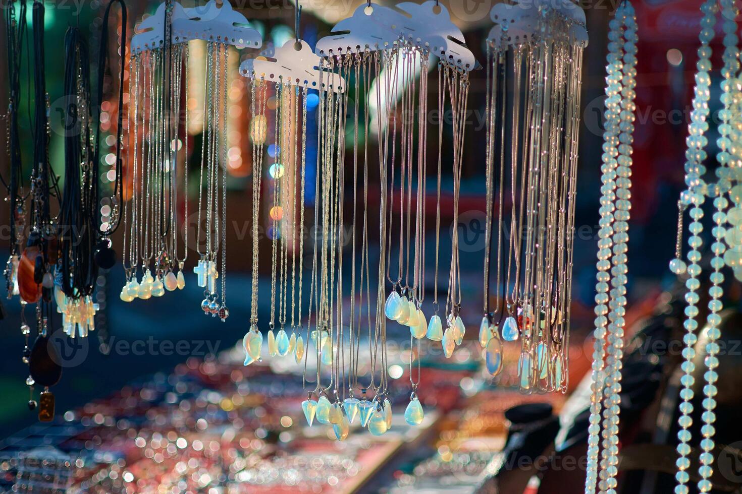 necklaces with blue stone, aquamarine photo