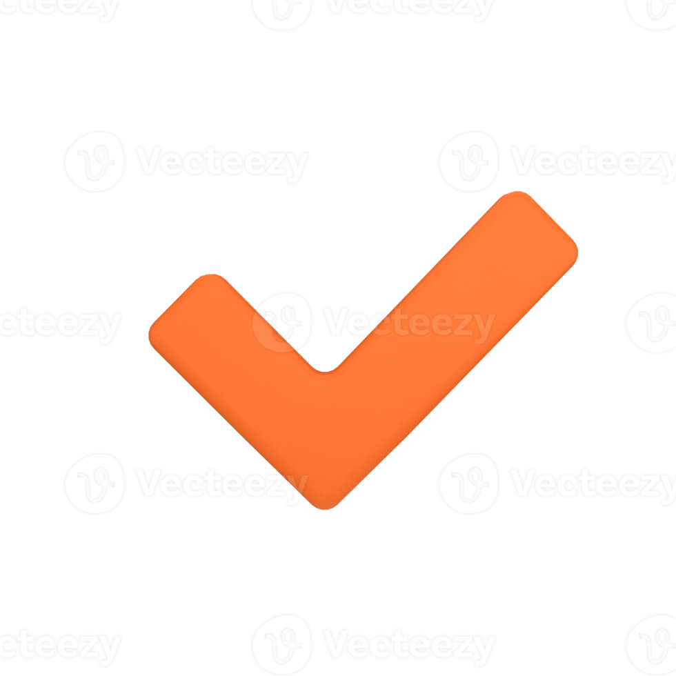 check 3d icon png