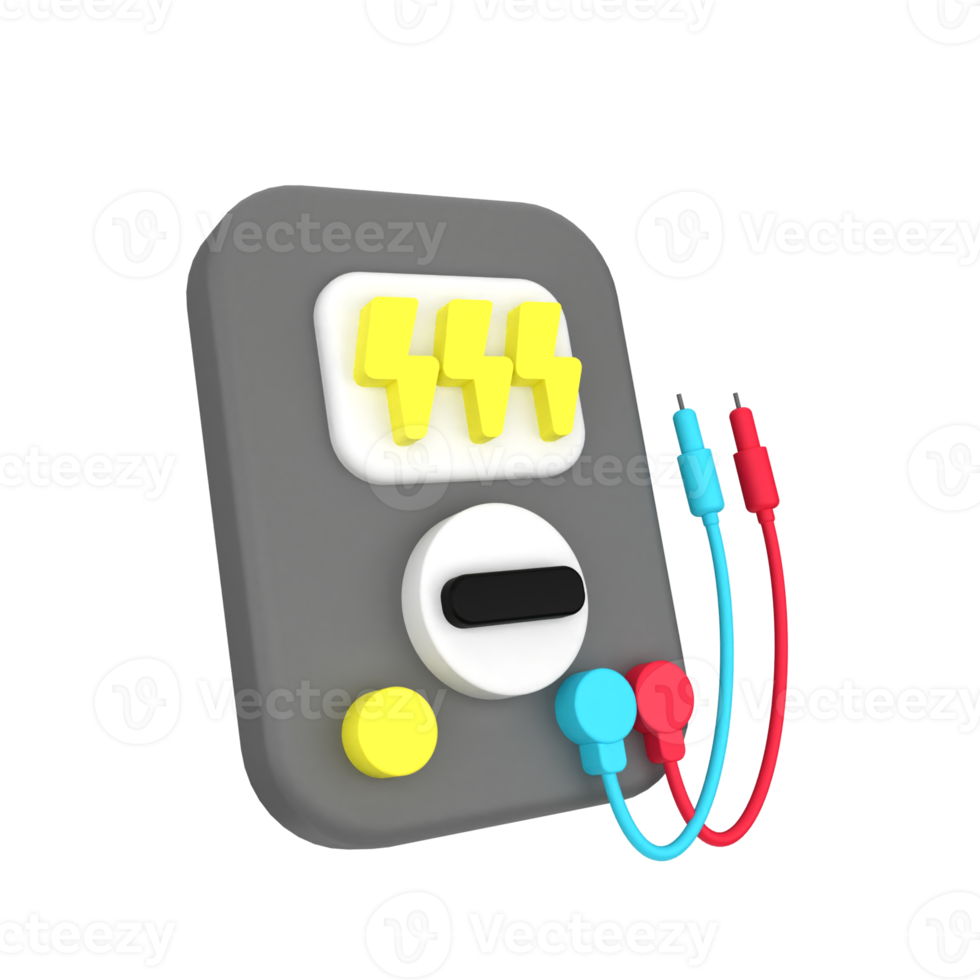 voltage meter 3d icon png