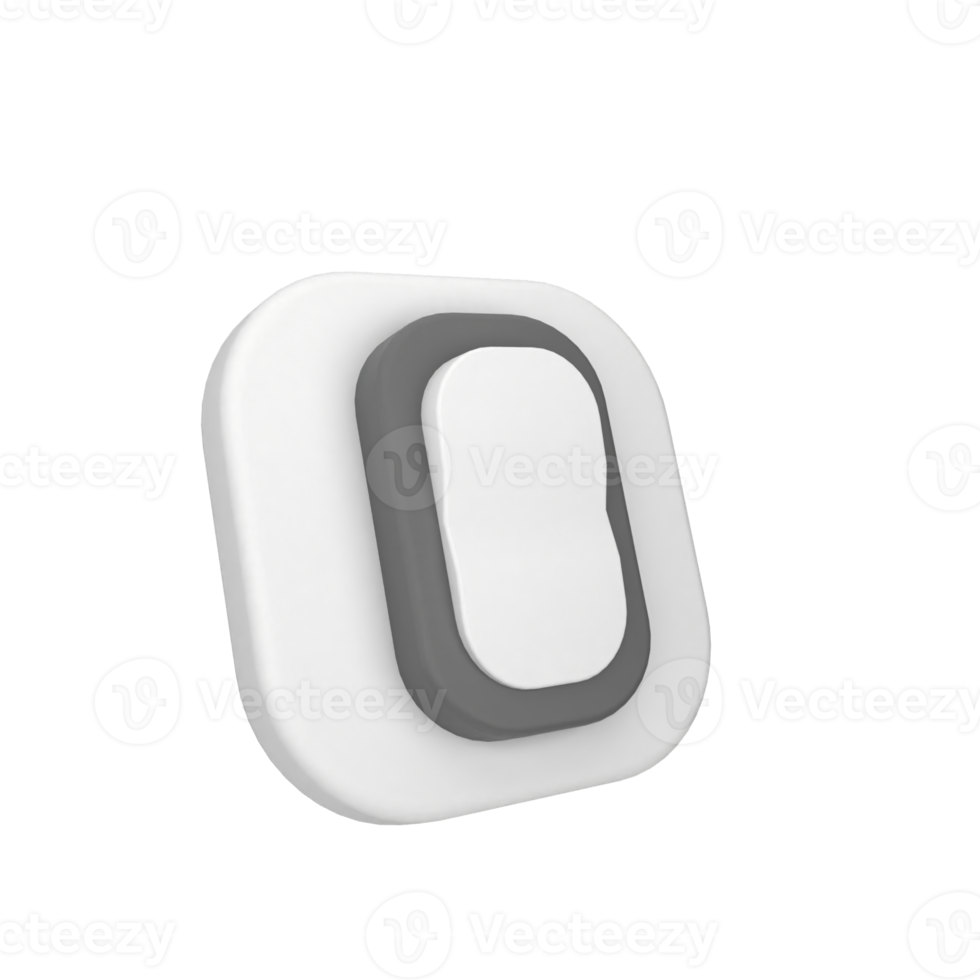 electric switch 3d icon png
