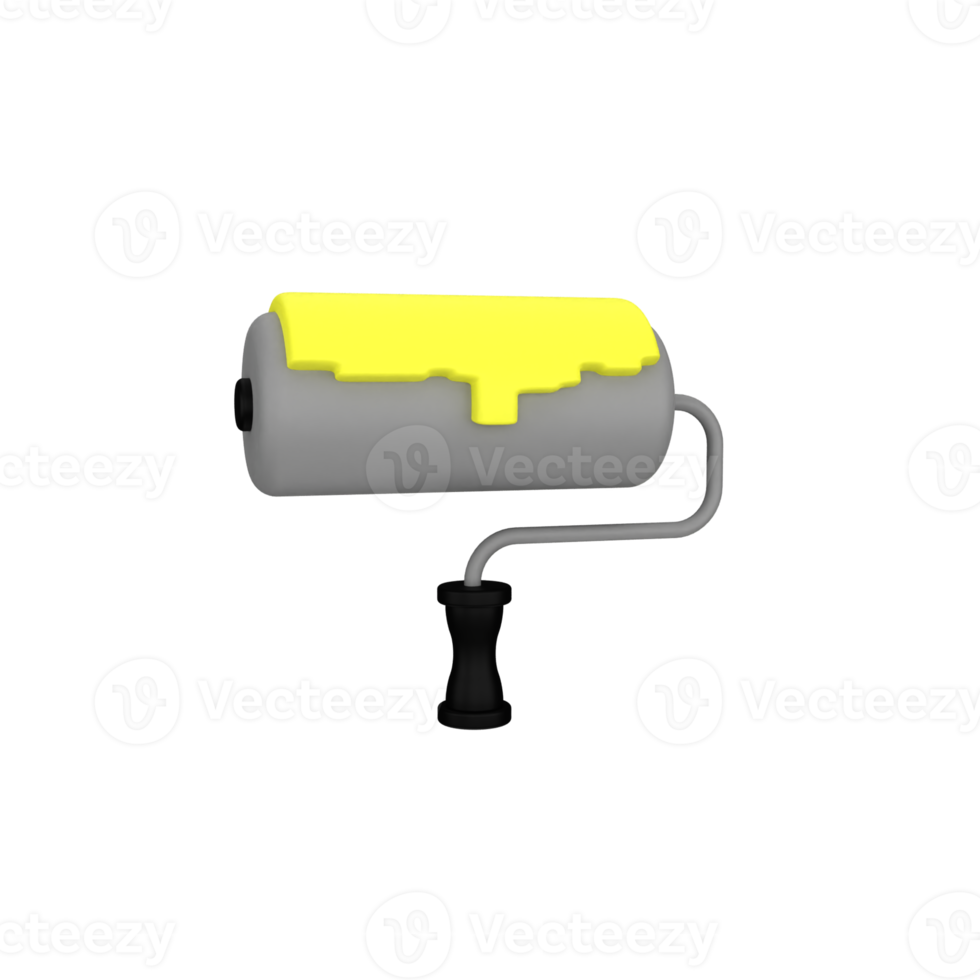 paint roll 3d icon png