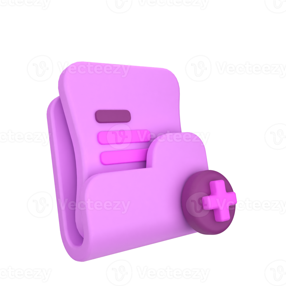 add folder 3d icon png