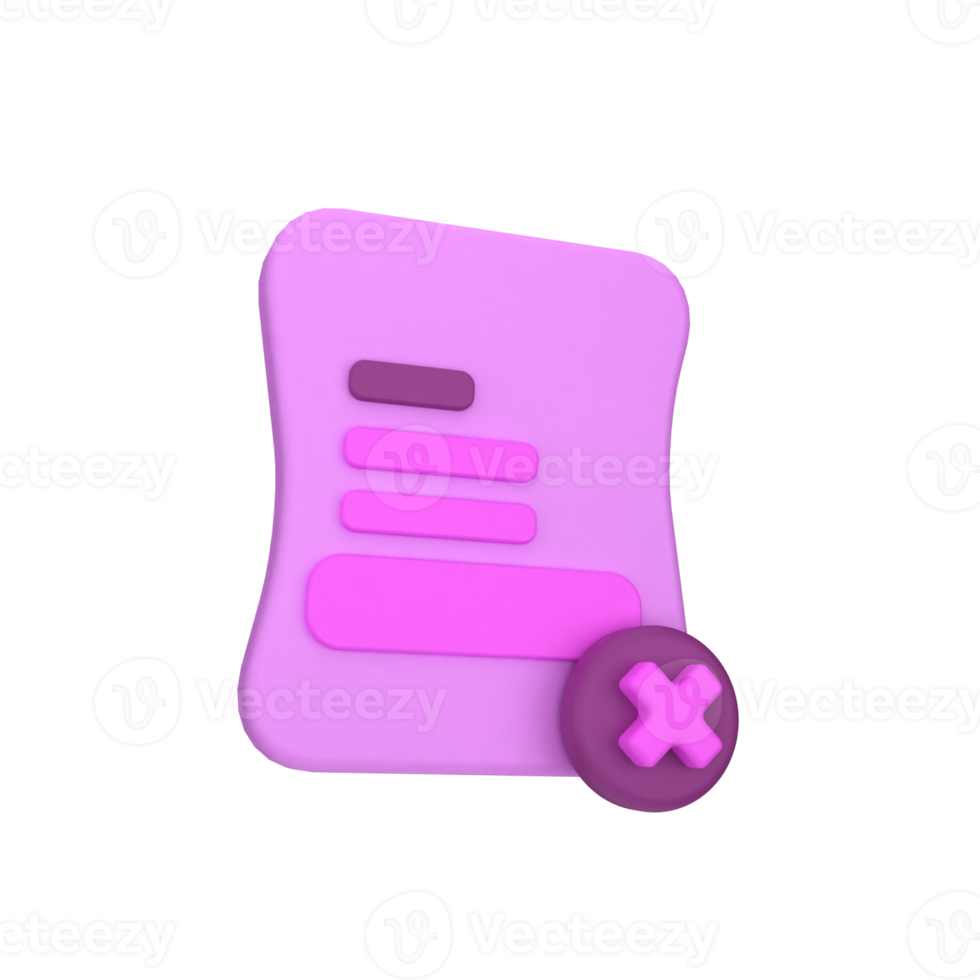 declined folder file 3d icon png