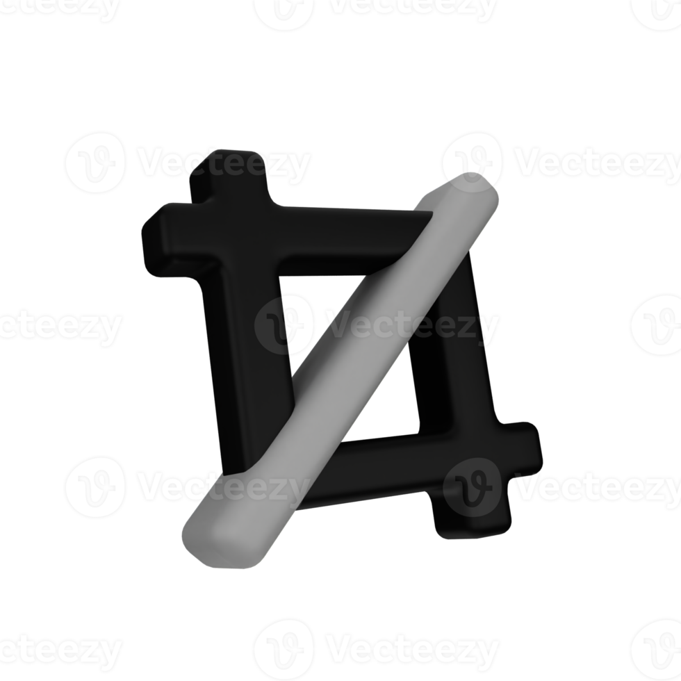 crop tool 3d icon png