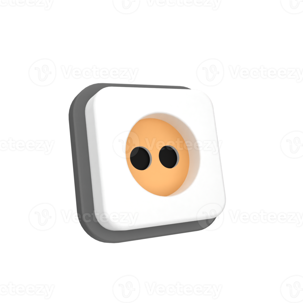 power socket 3d icon png