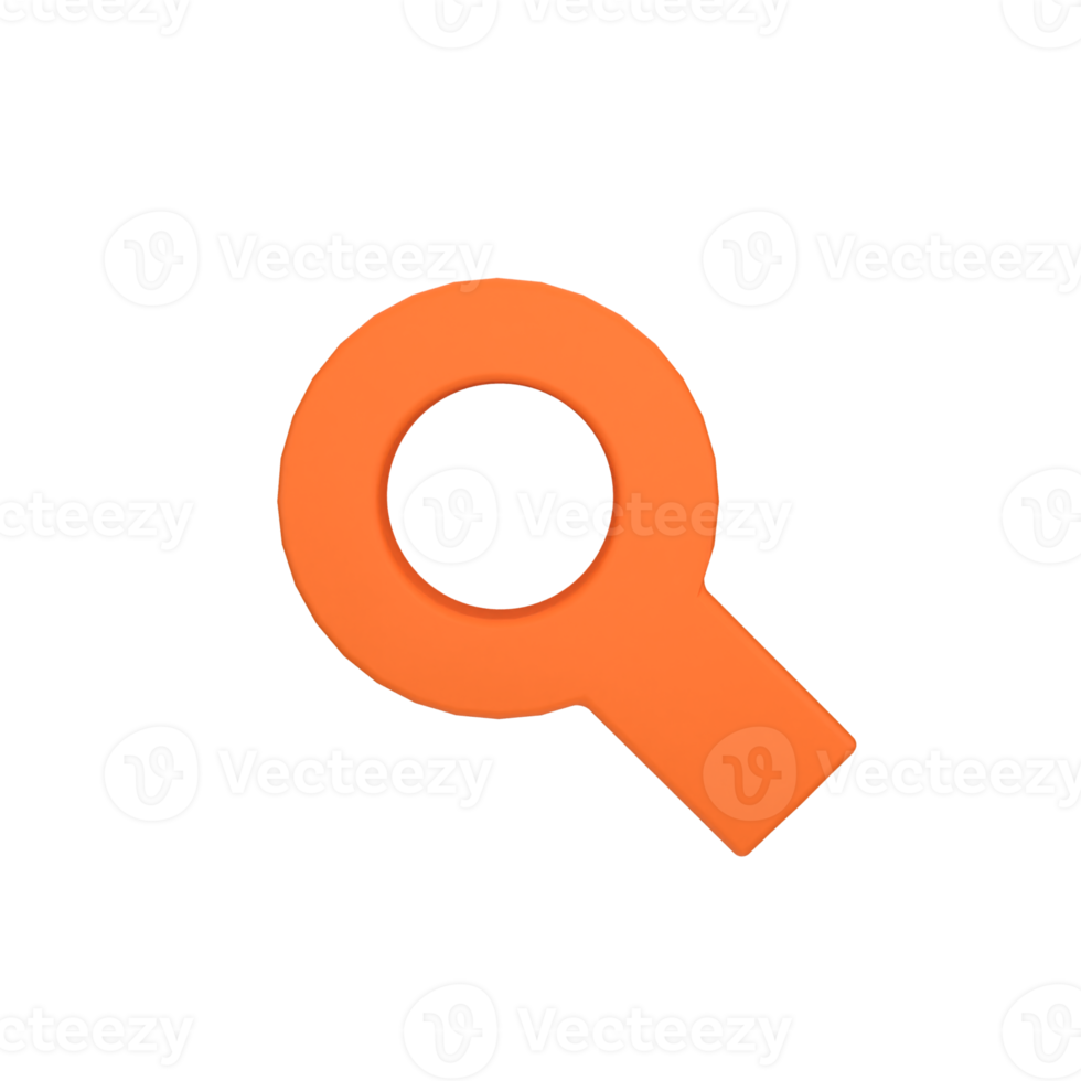 search 3d icon png