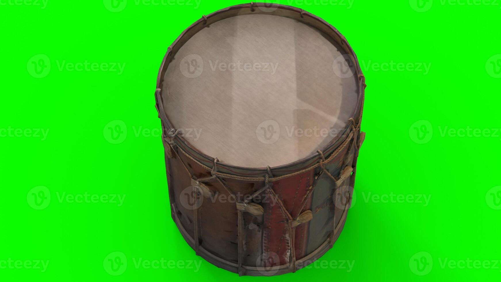 bass drum with green background 4 photo