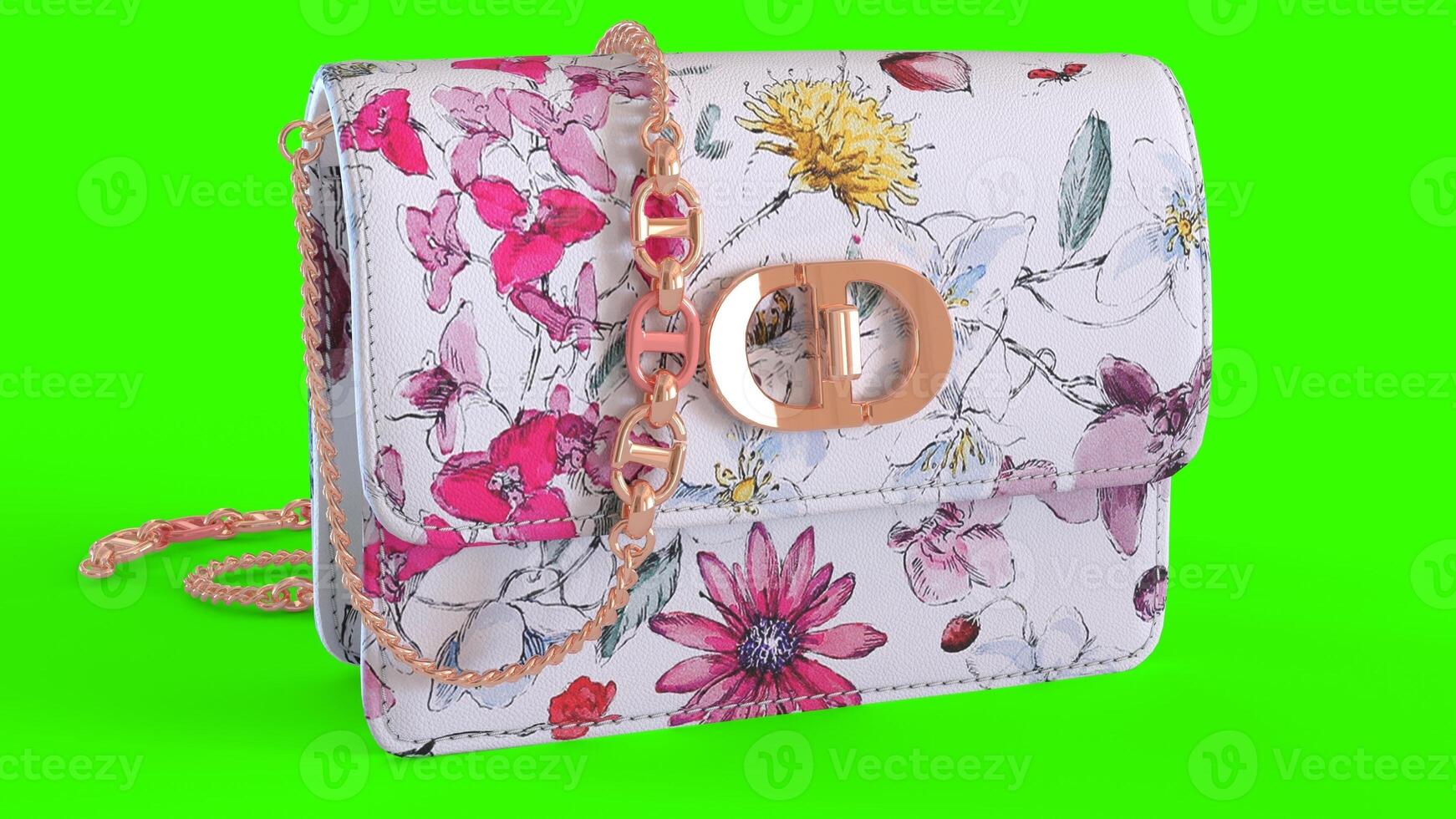 stylish shoulde r women handbag with green background1 photo