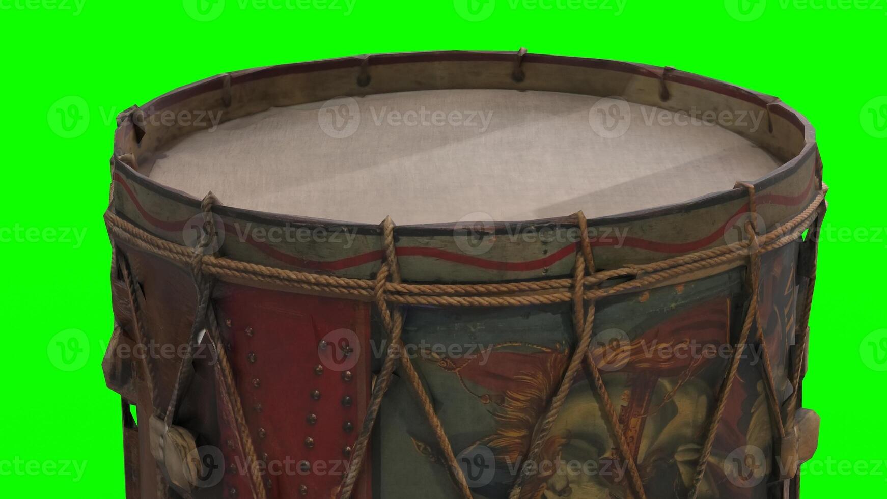 bass drum with green background 1 photo