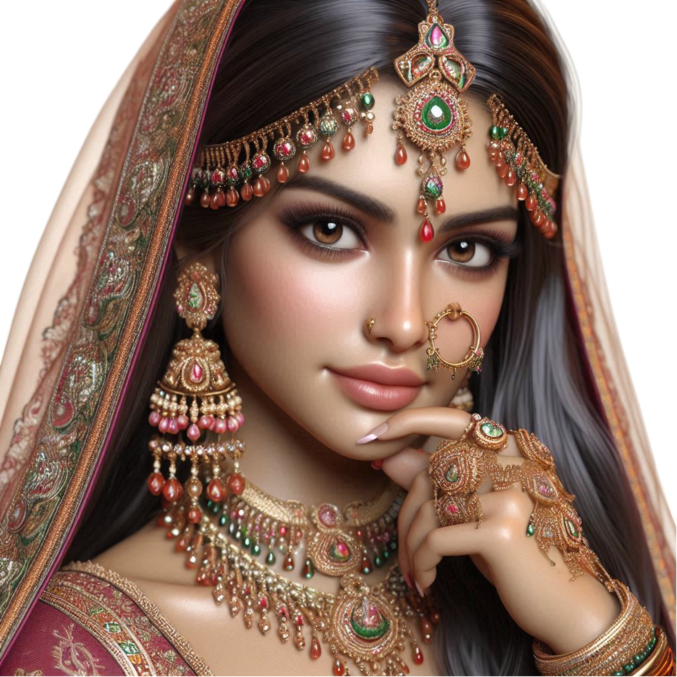 Elegant Indian Bride png