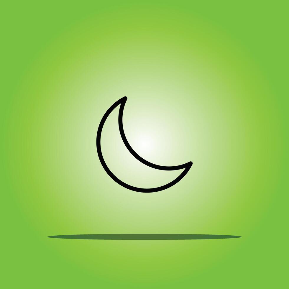 Moon illustration design vector