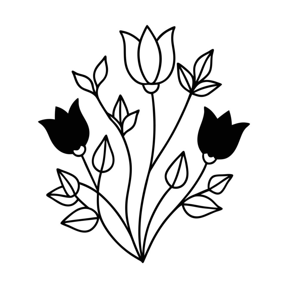 luxurious botanical illustration with metallic gol vector