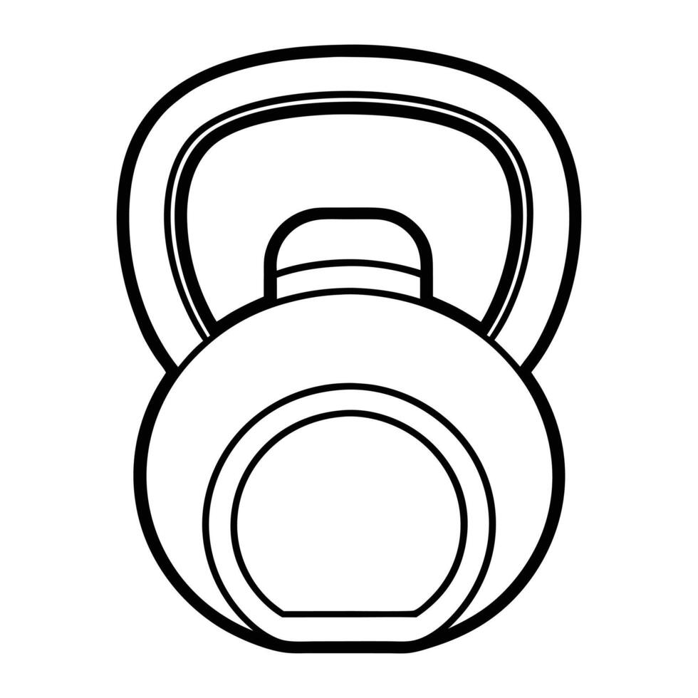 kettlebell or kettlebells weight training equipment vector