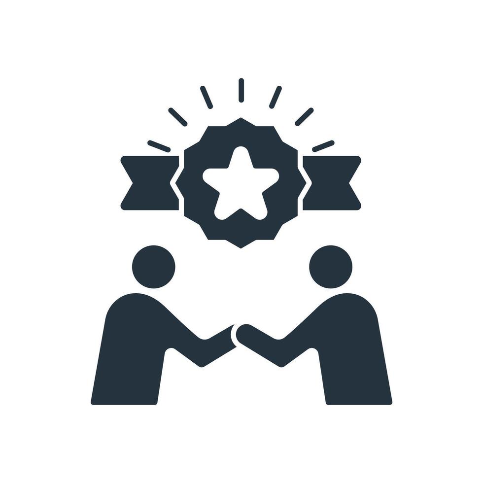 leader flat icons vector
