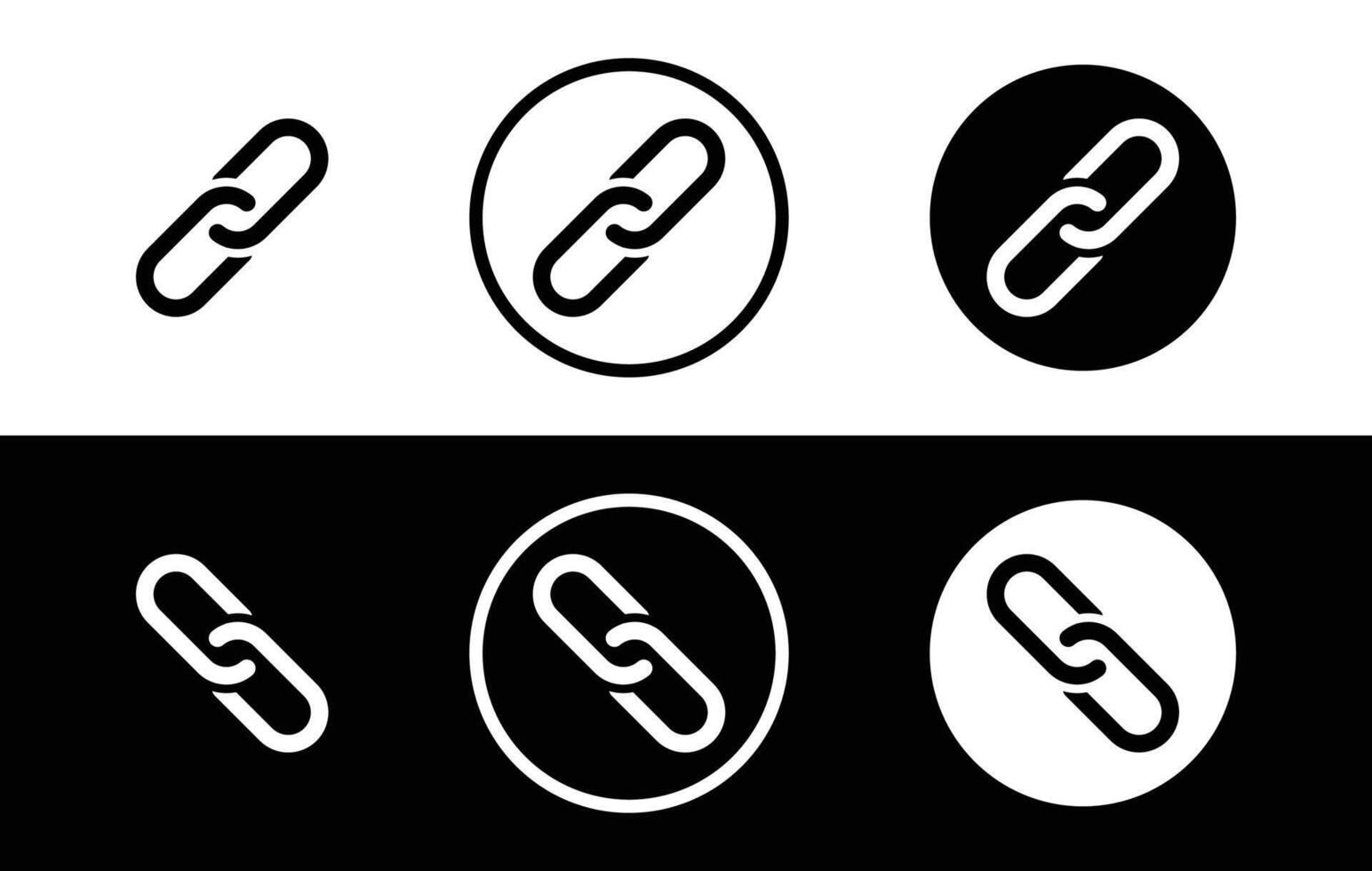 Chain solid icon. Link Icons in Different Variations. vector