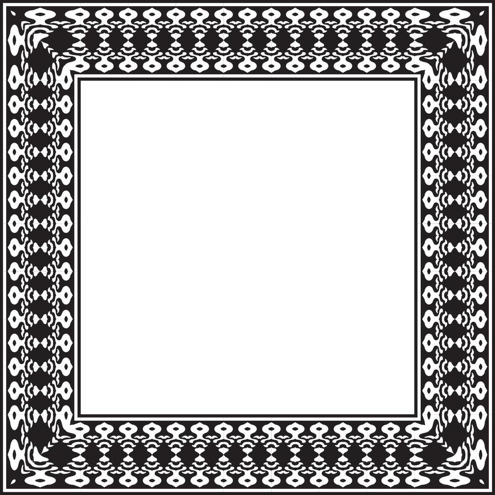 Flourish Ornamental Frame with Timeless Vintage Border. vector