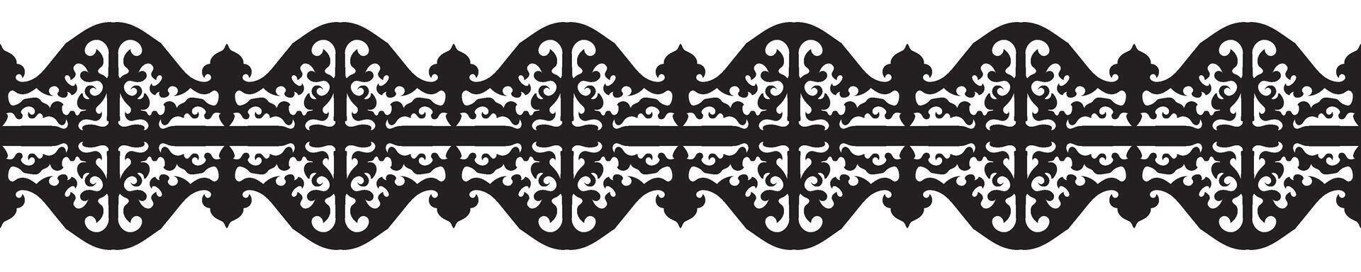Luxury Ethnic Ornamental Border Texture. vector